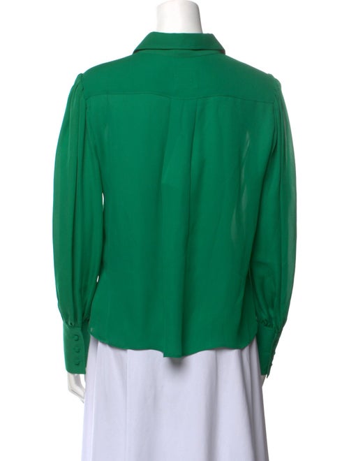 Khaite Silk Long Sleeve Button-Up Top