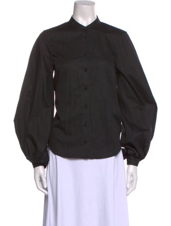 Khaite Long Sleeve Button-Up Top