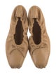 Khaite Leather Bow Accents Ballet Flats