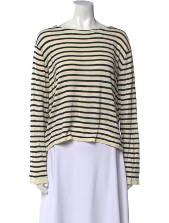 Khaite Silk Striped Top