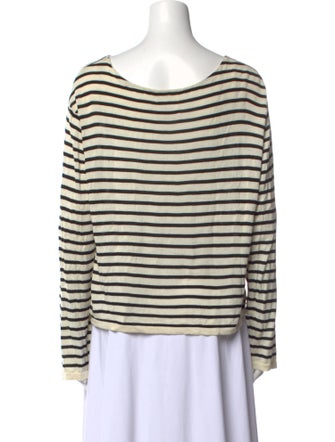 Khaite Silk Striped Top