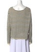 Khaite Silk Striped Top