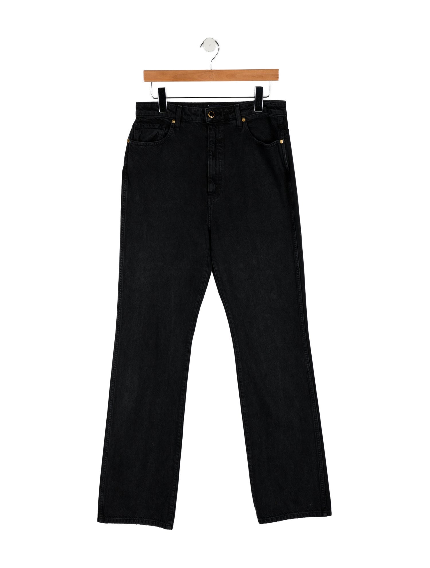 Khaite High-Rise Wide Leg Jeans