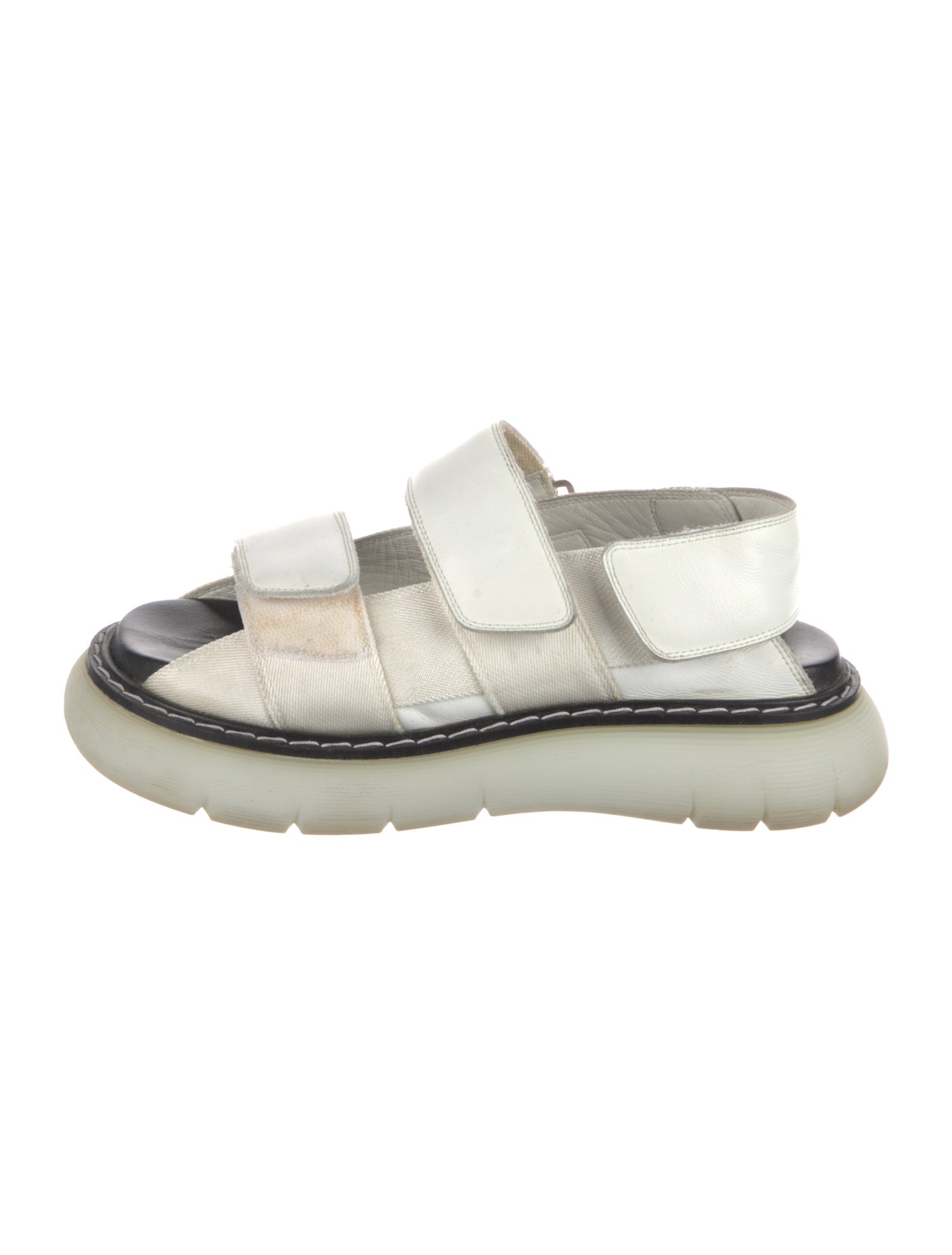 Khaite Leather Slingback Sandals