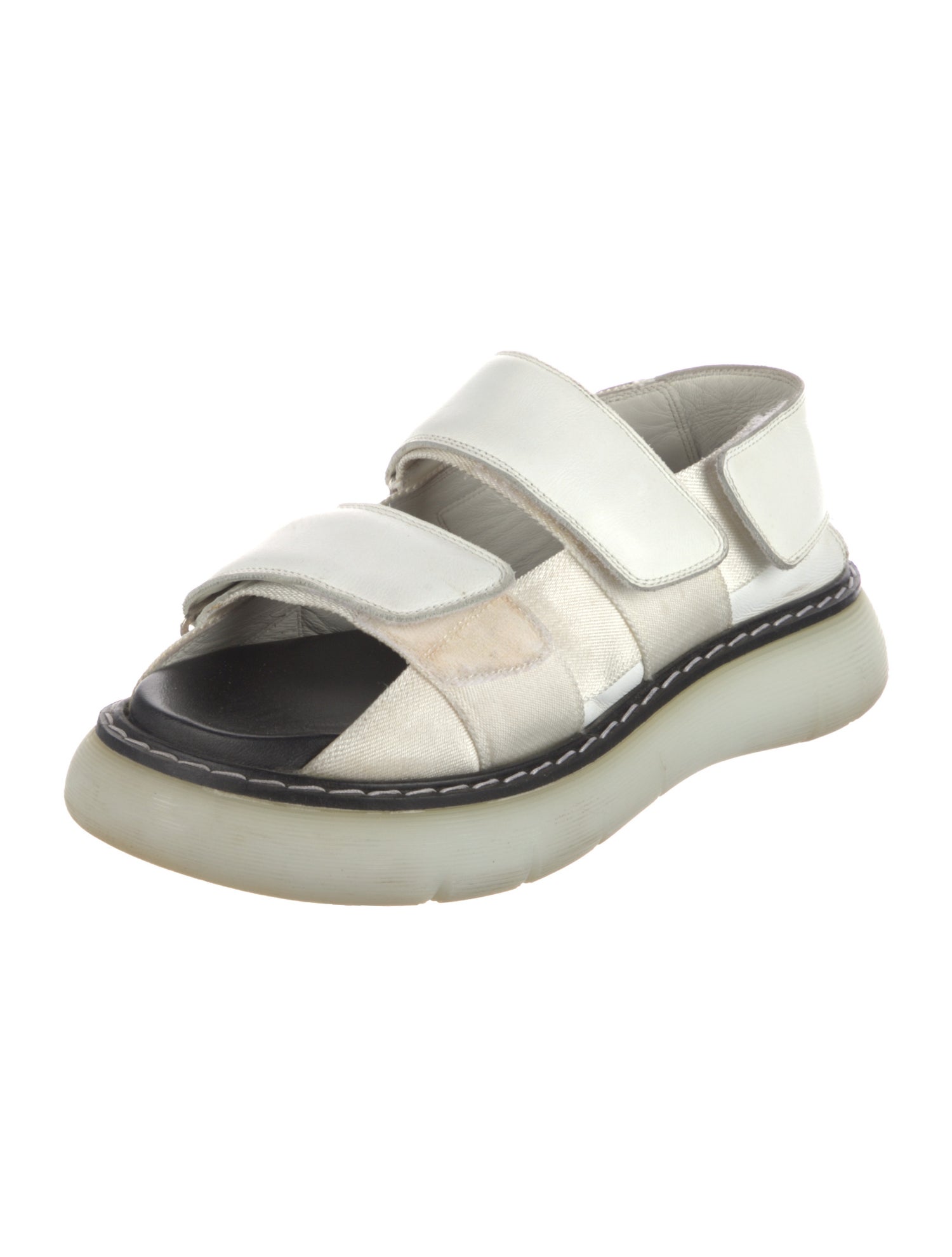 Khaite Leather Slingback Sandals