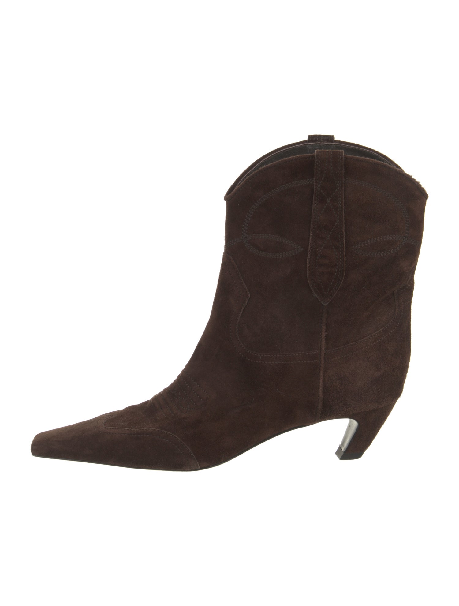 Khaite Suede Western Boots