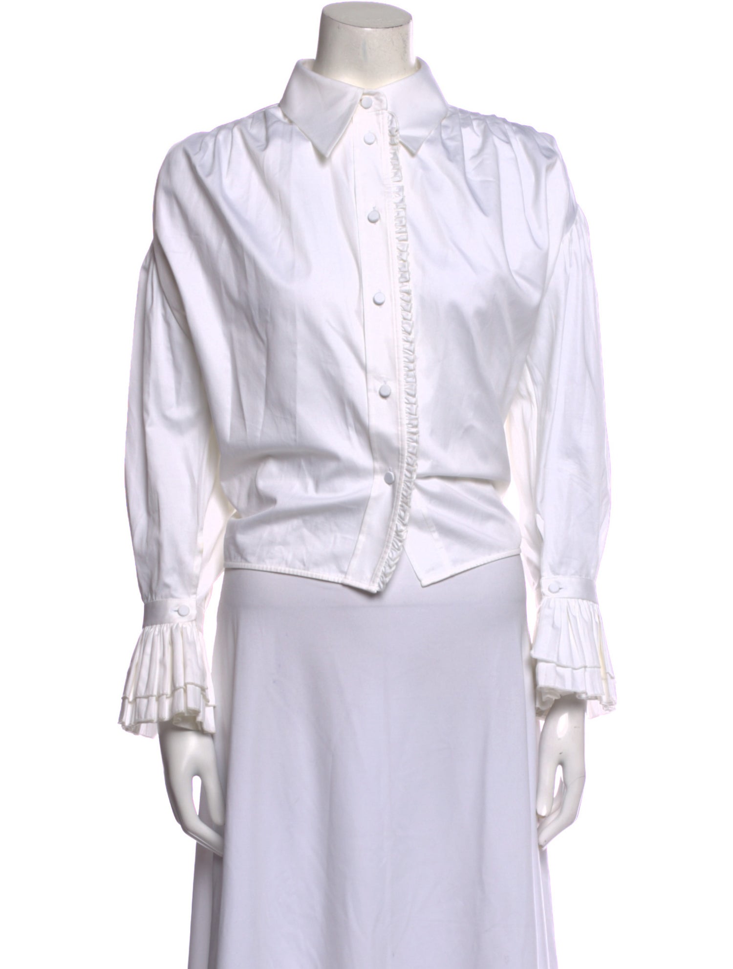 Khaite Long Sleeve Crop Top