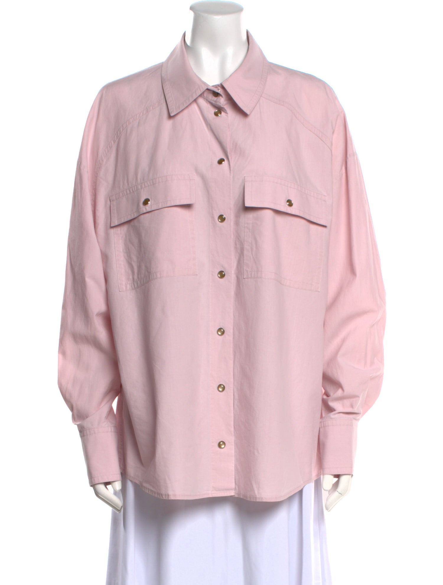 Khaite Long Sleeve Button-Up Top