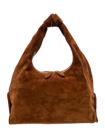 Khaite Suede Shoulder Bag