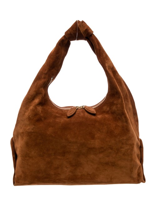 Khaite Suede Shoulder Bag