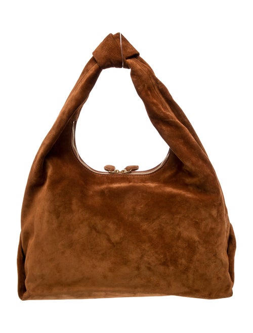 Khaite Suede Shoulder Bag