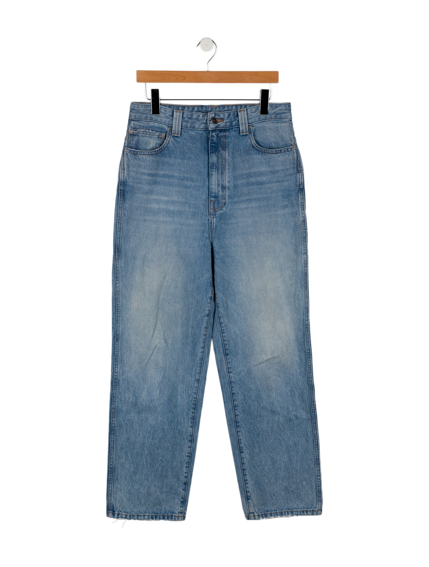 Khaite High-Rise Wide Leg Jeans