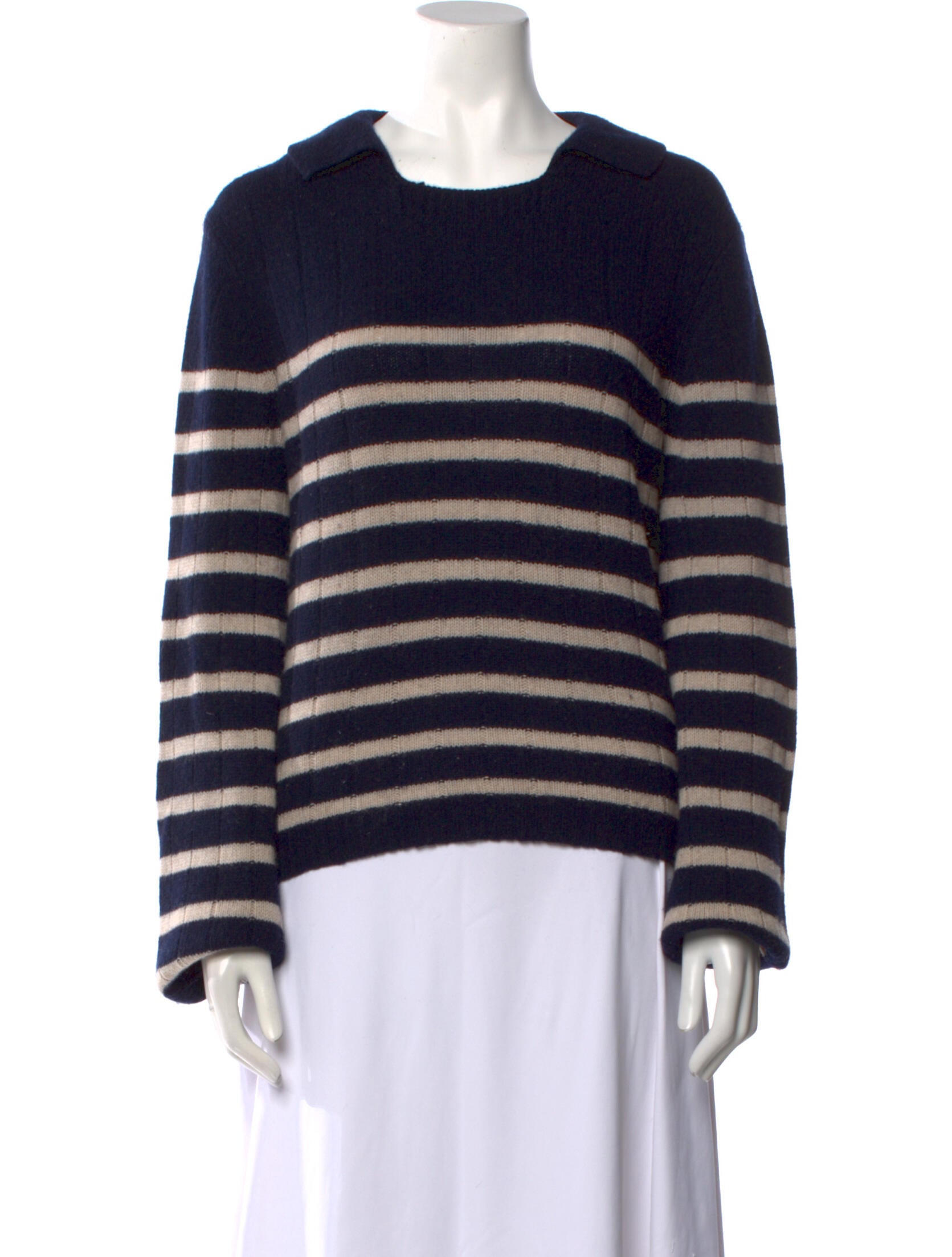 Khaite Cashmere Striped Sweater