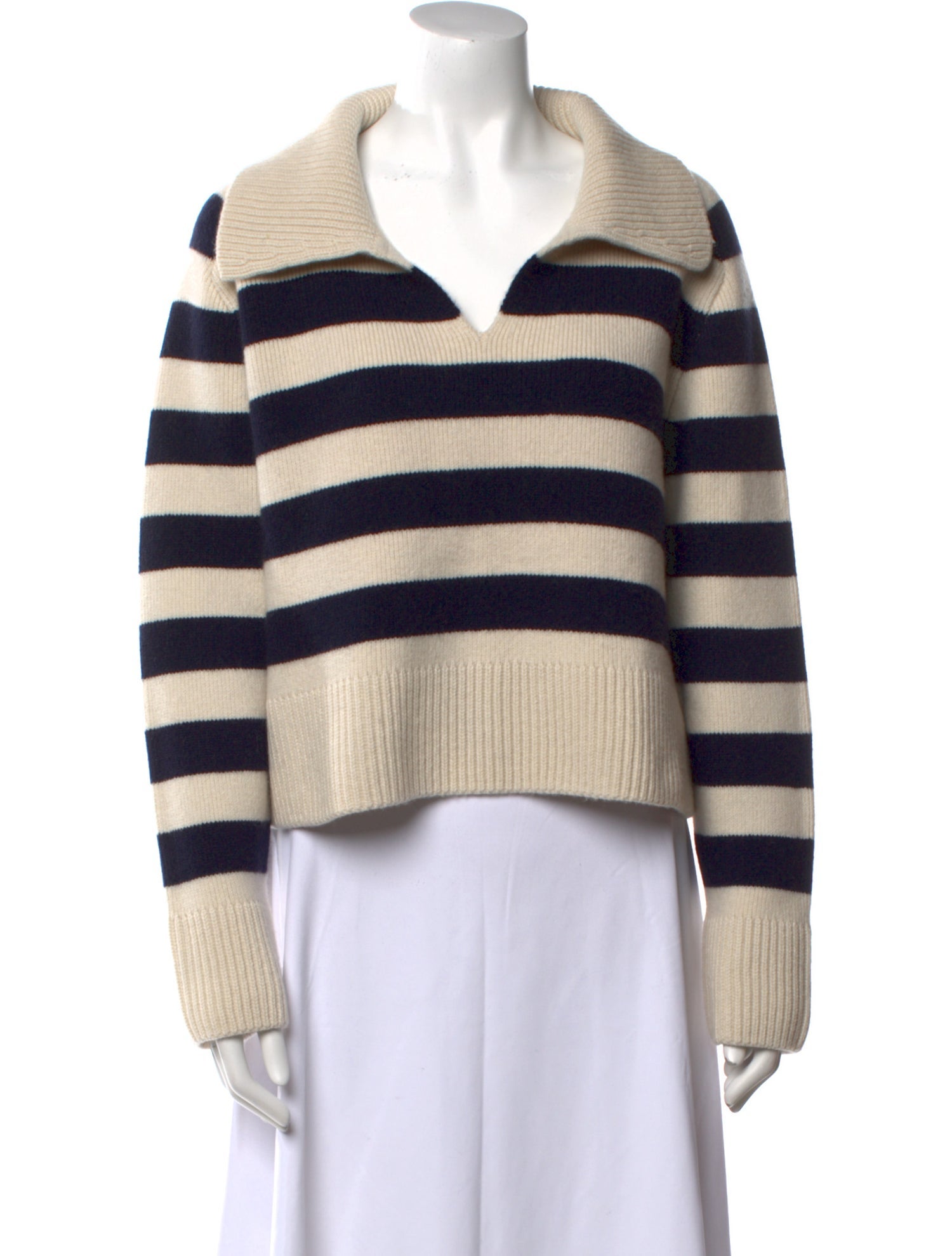 Khaite Cashmere Striped Sweater