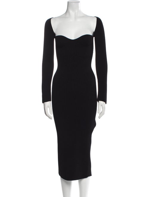 Khaite Square Neckline Midi Length Dress