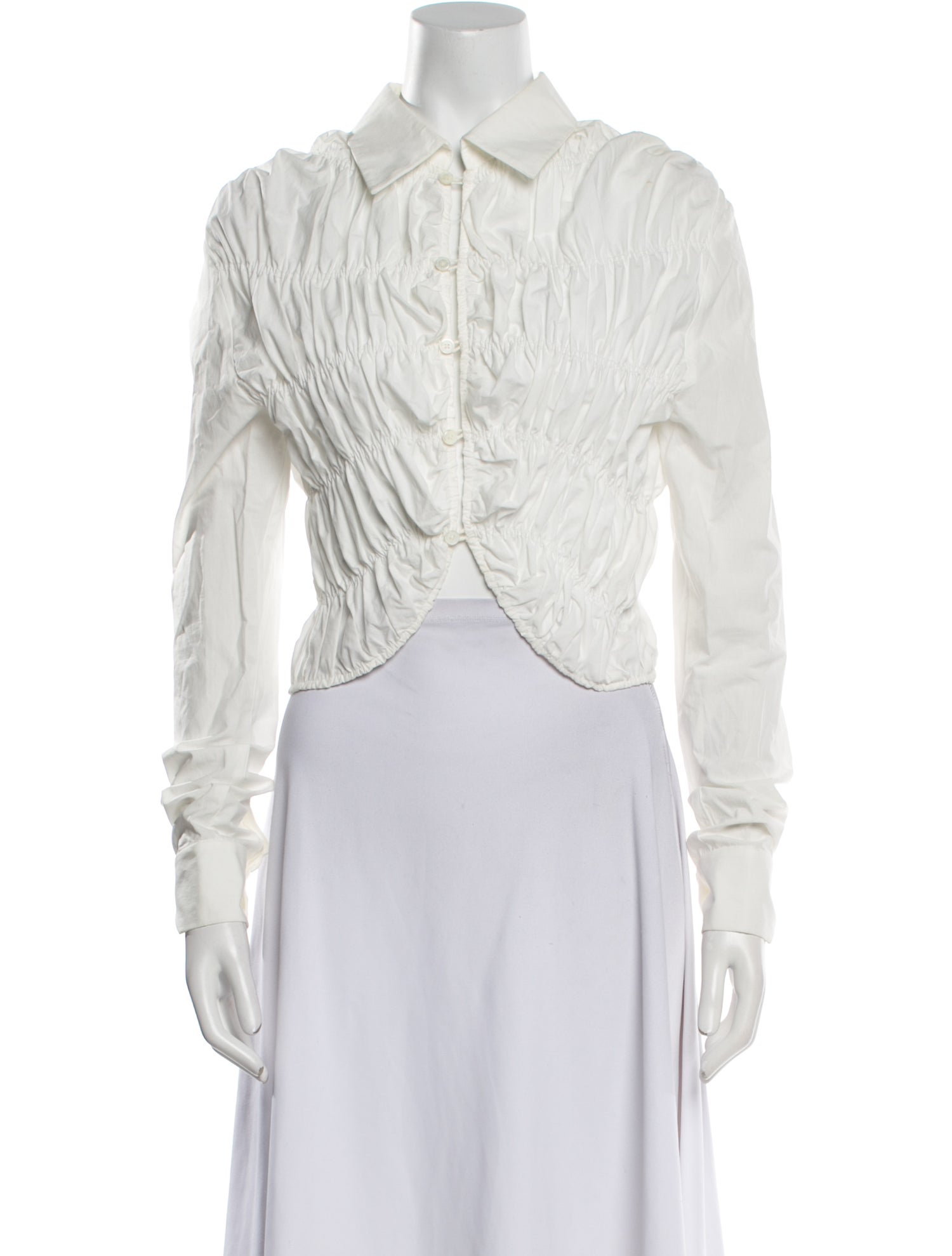 Khaite Long Sleeve Crop Top