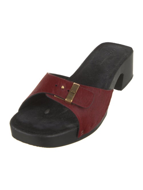 Khaite Ponyhair Slides