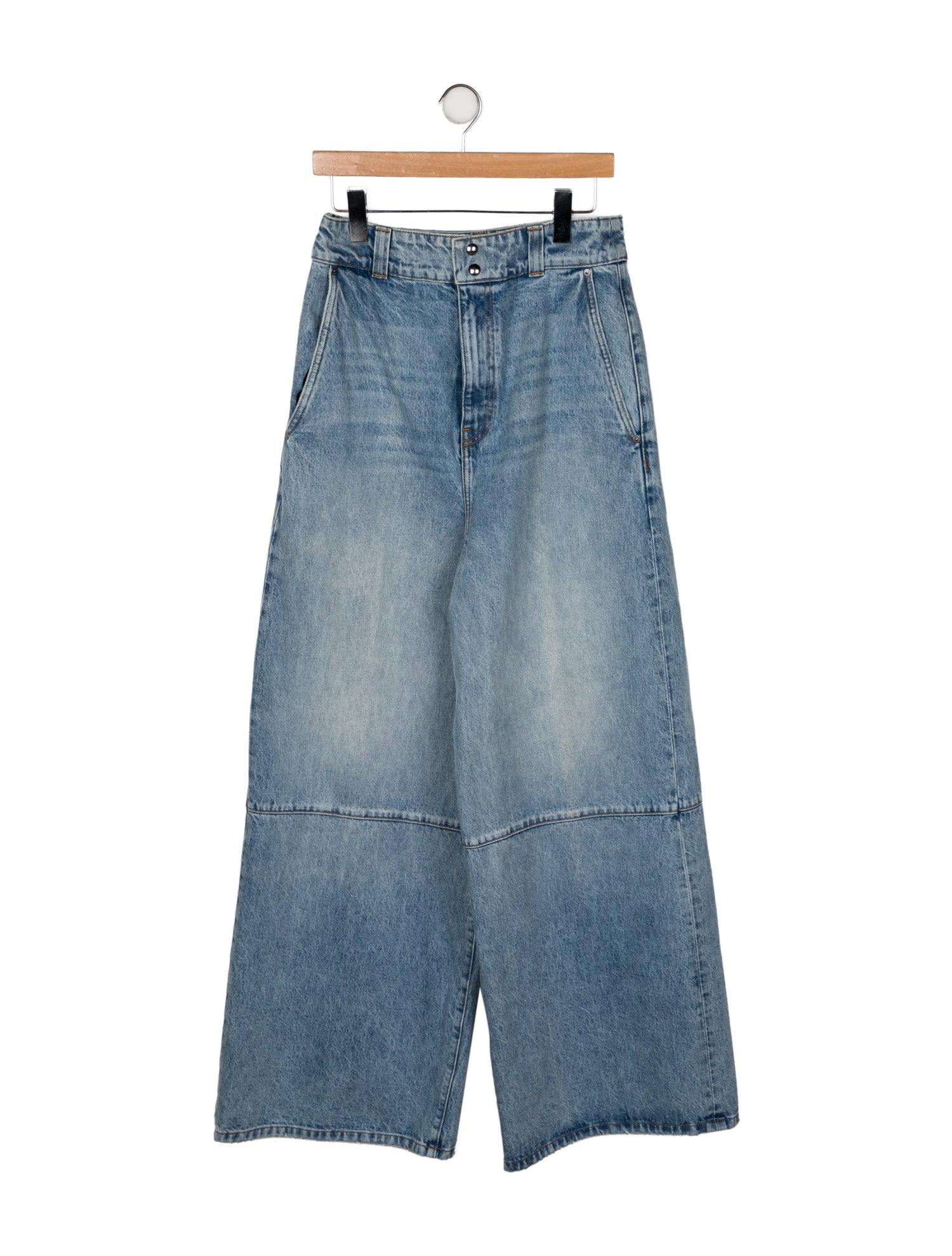 Khaite High-Rise Wide Leg Jeans