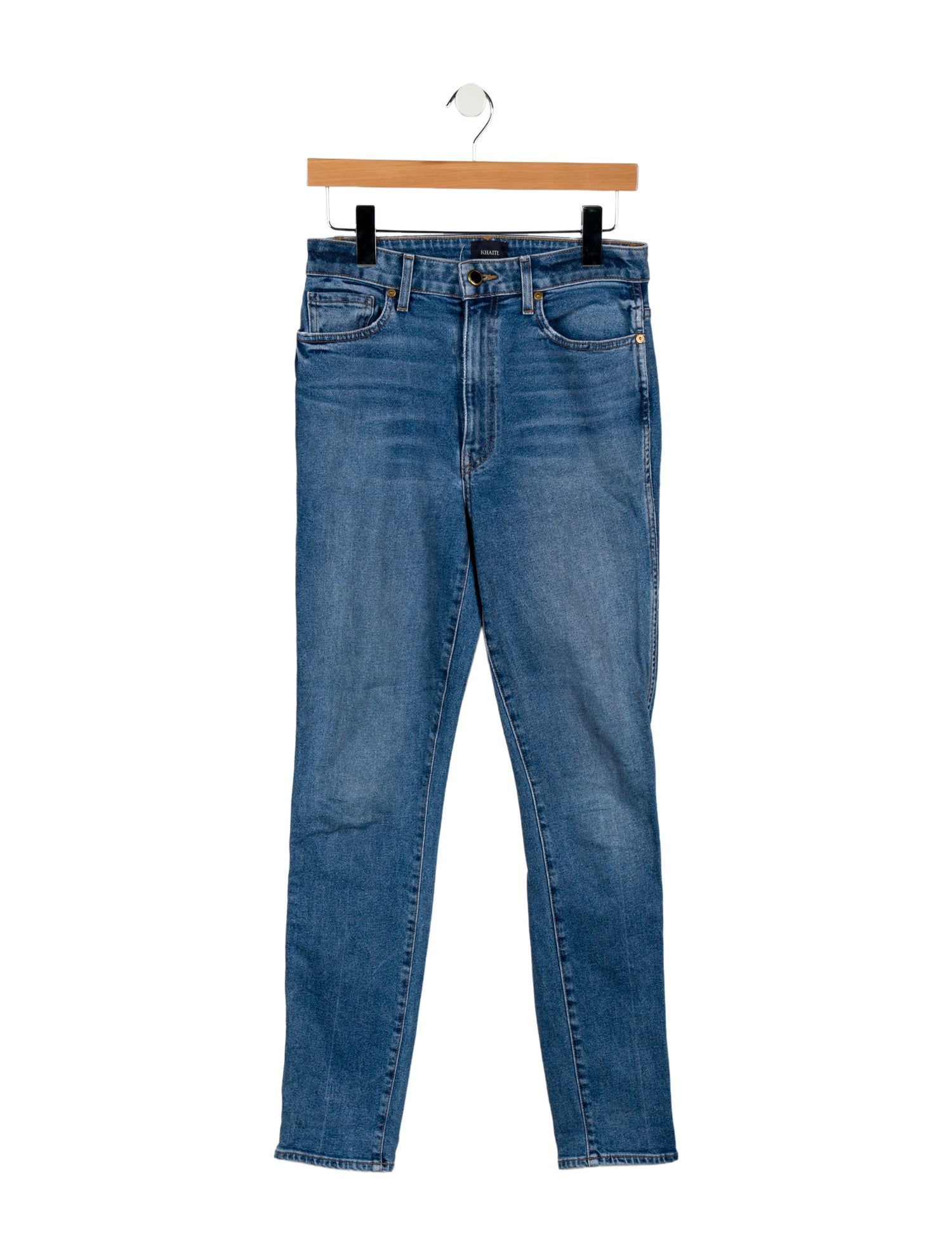 Khaite Mid-Rise Skinny Leg Jeans