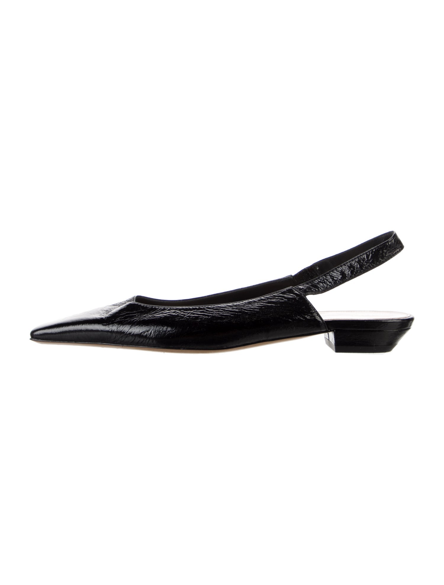 Khaite Patent Leather Slingback Flats
