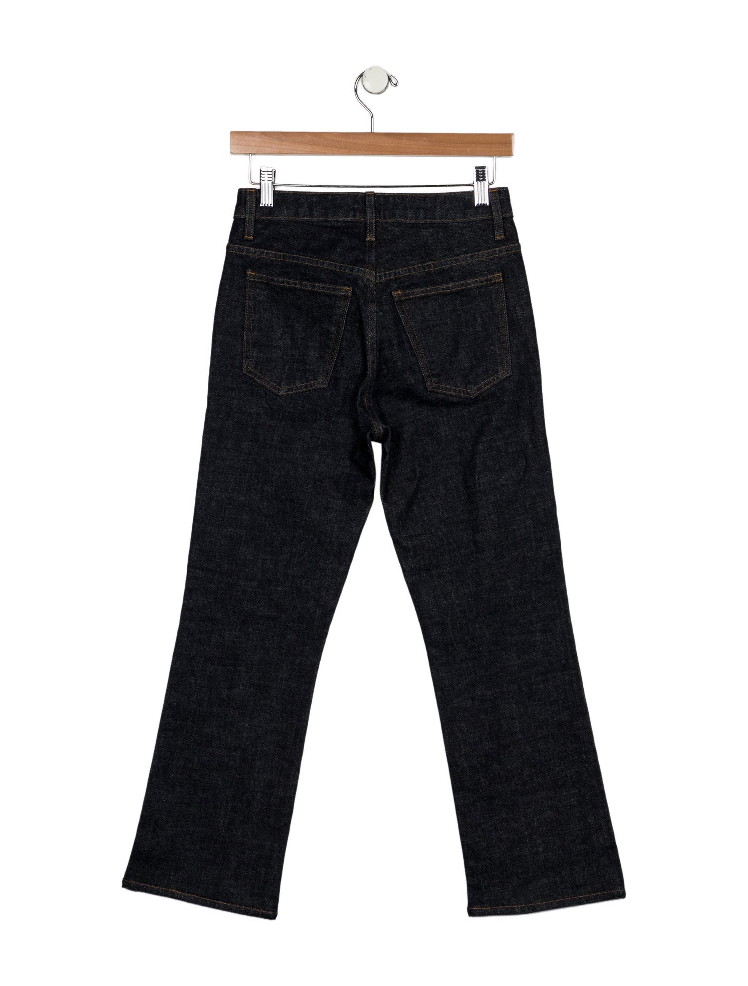 Khaite Mid-Rise Straight Leg Jeans