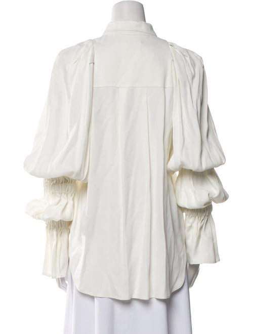 Khaite Long Sleeve Button-Up Top