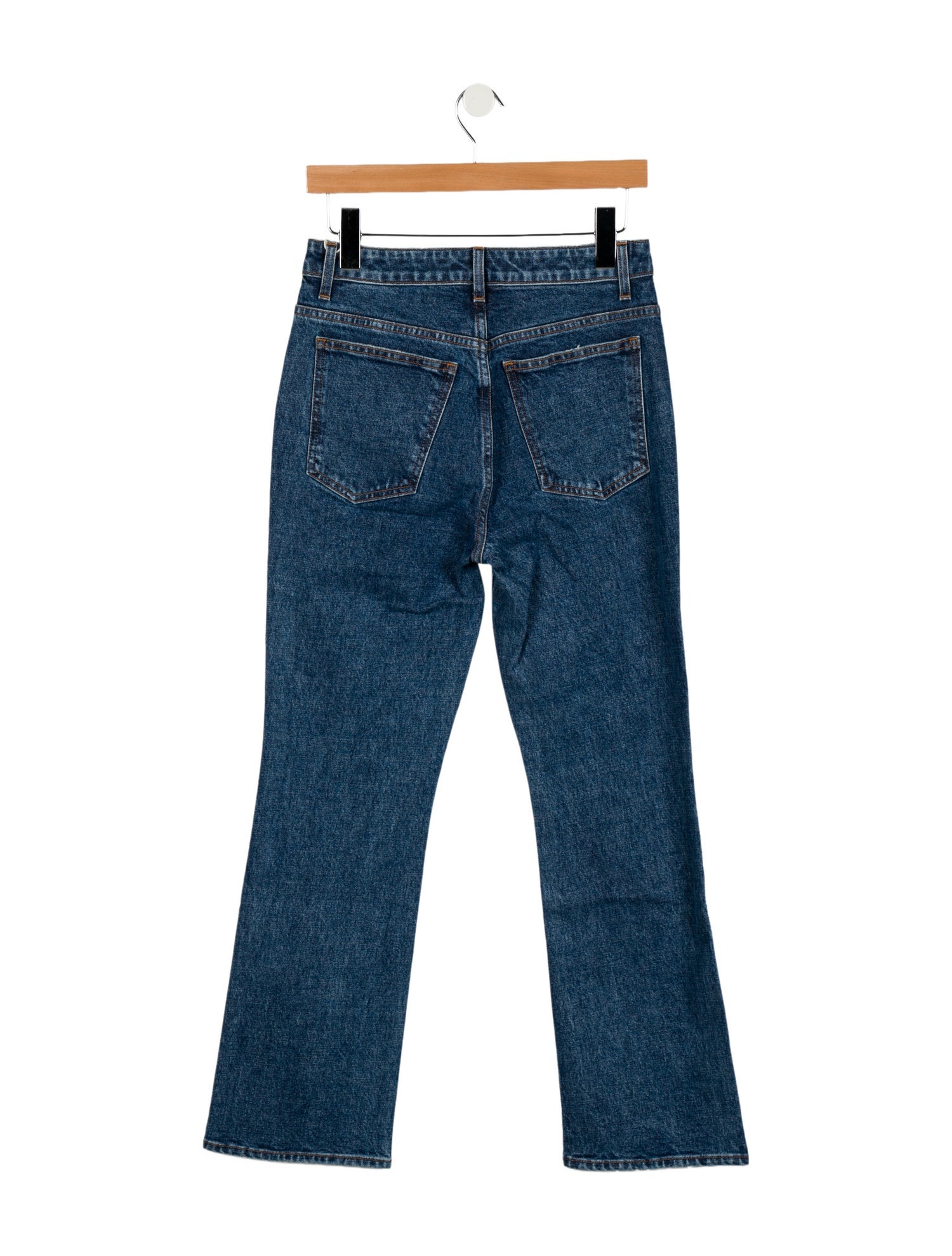 Khaite High-Rise Straight Leg Jeans