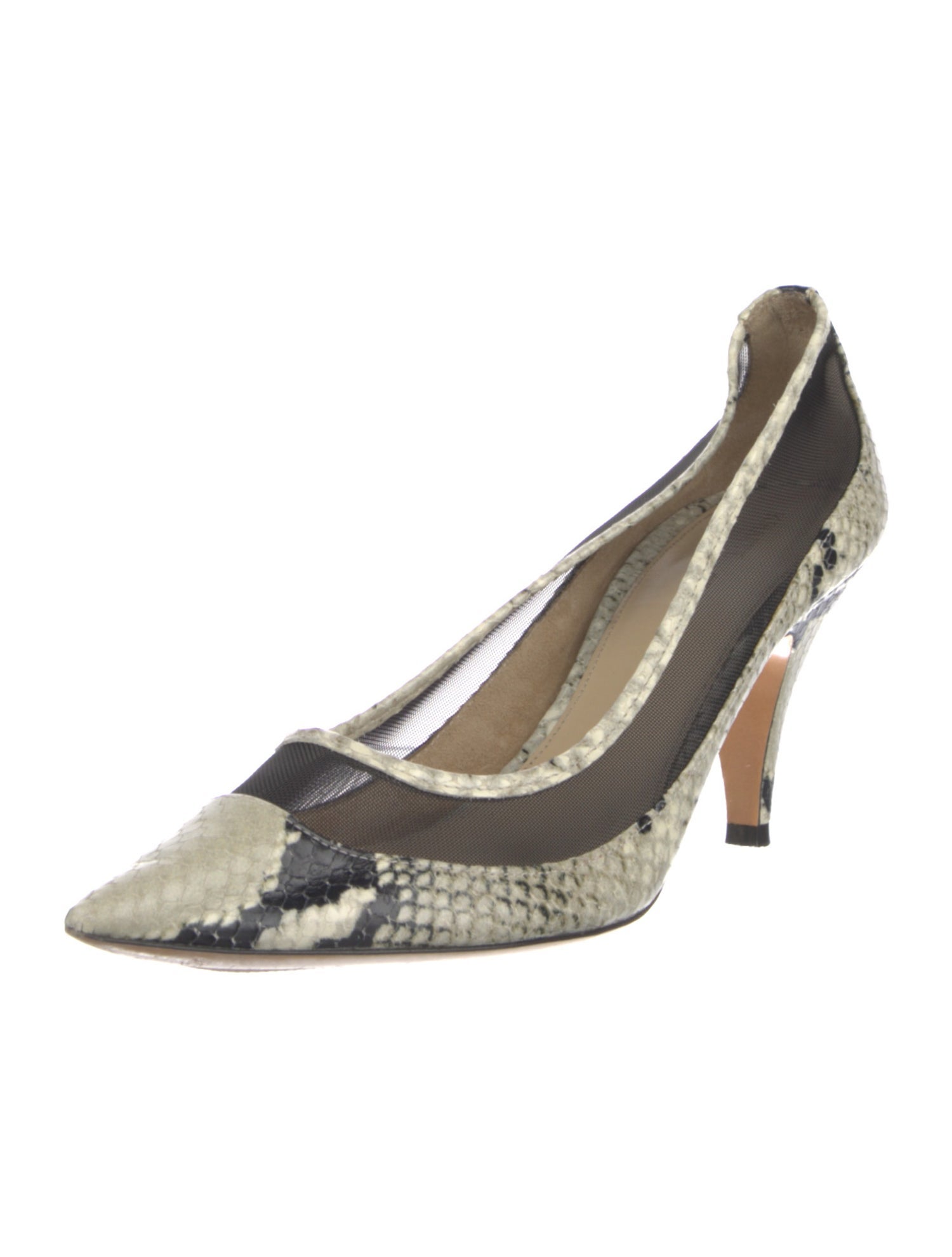 Khaite Snakeskin Animal Print Pumps