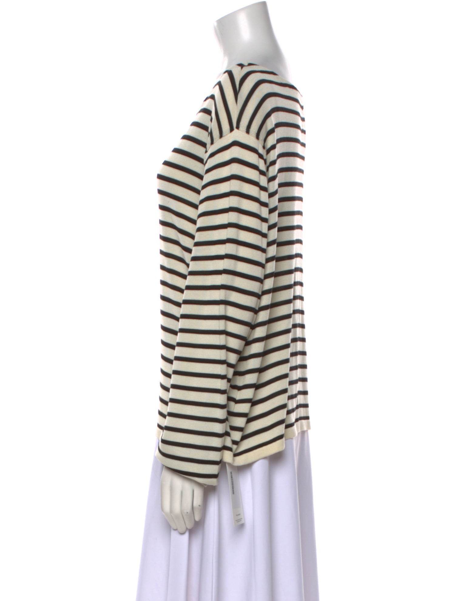 Khaite Silk Striped Sweater