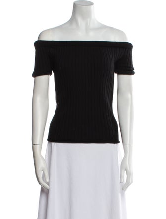 Khaite Wool Off-The-Shoulder Top