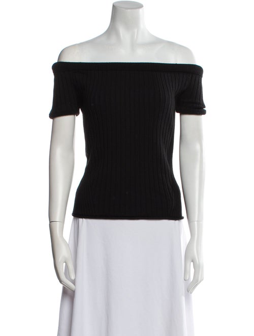 Khaite Wool Off-The-Shoulder Top