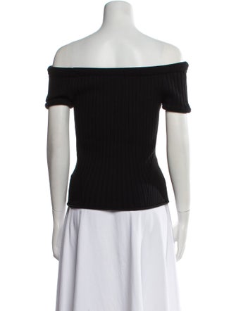Khaite Wool Off-The-Shoulder Top