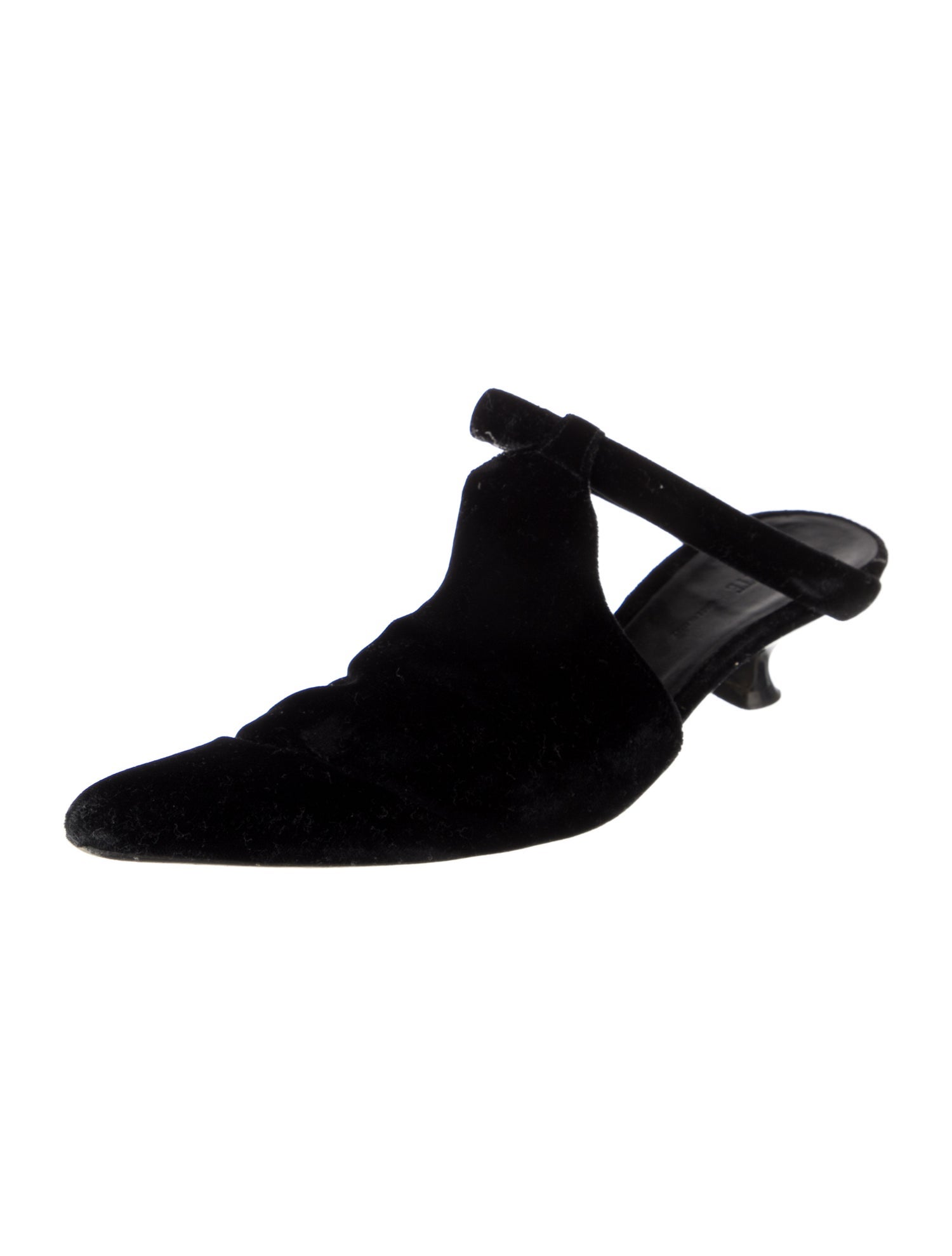 Khaite Velvet Mules