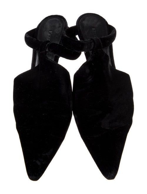 Khaite Velvet Mules