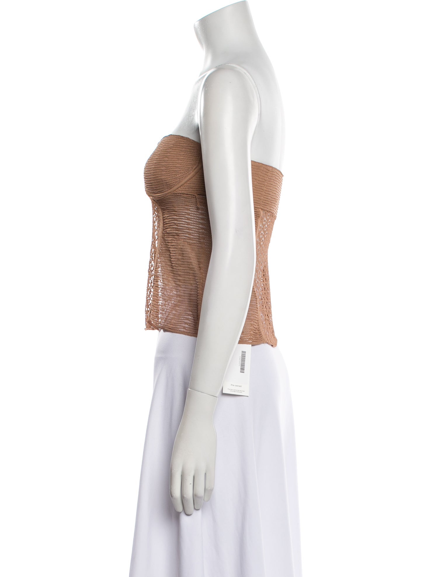 Khaite Cashmere Strapless Crop Top