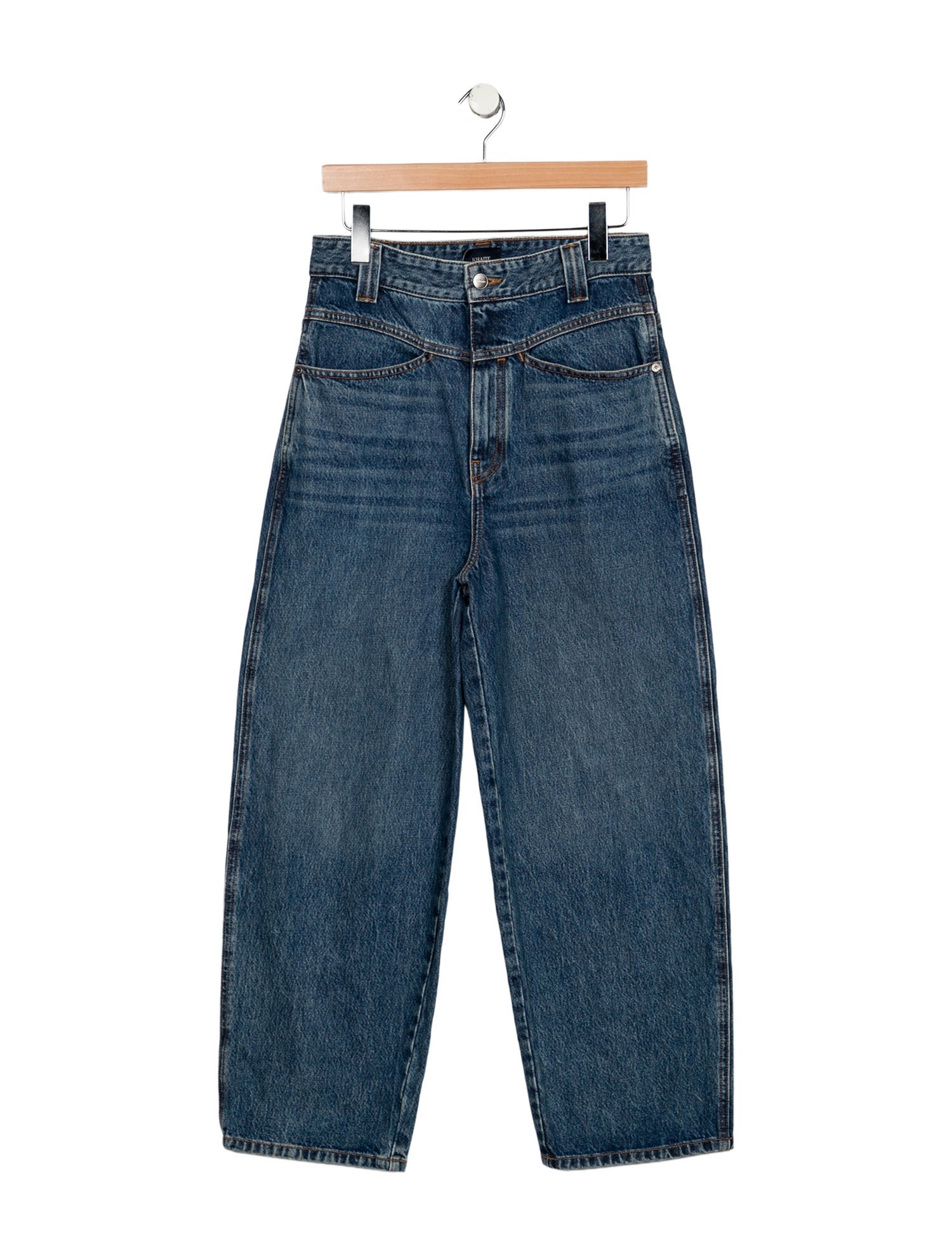 Khaite High-Rise Straight Leg Jeans