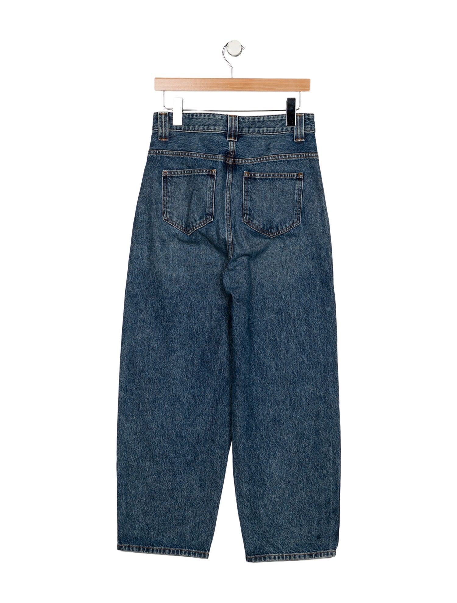 Khaite High-Rise Straight Leg Jeans