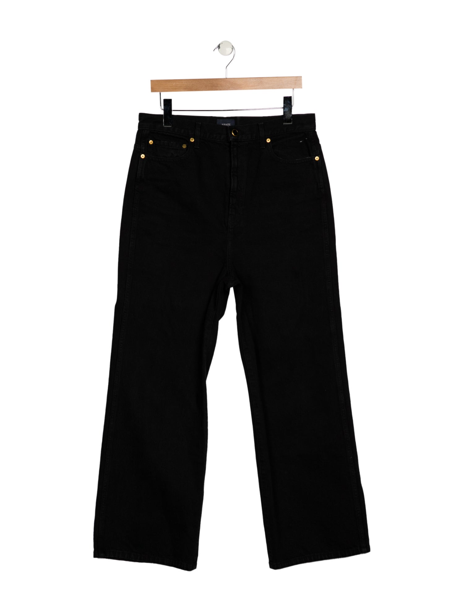 Khaite High-Rise Wide Leg Jeans