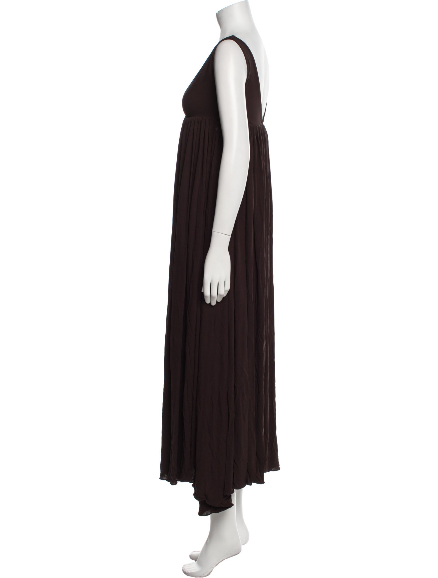 Khaite V-Neck Long Dress