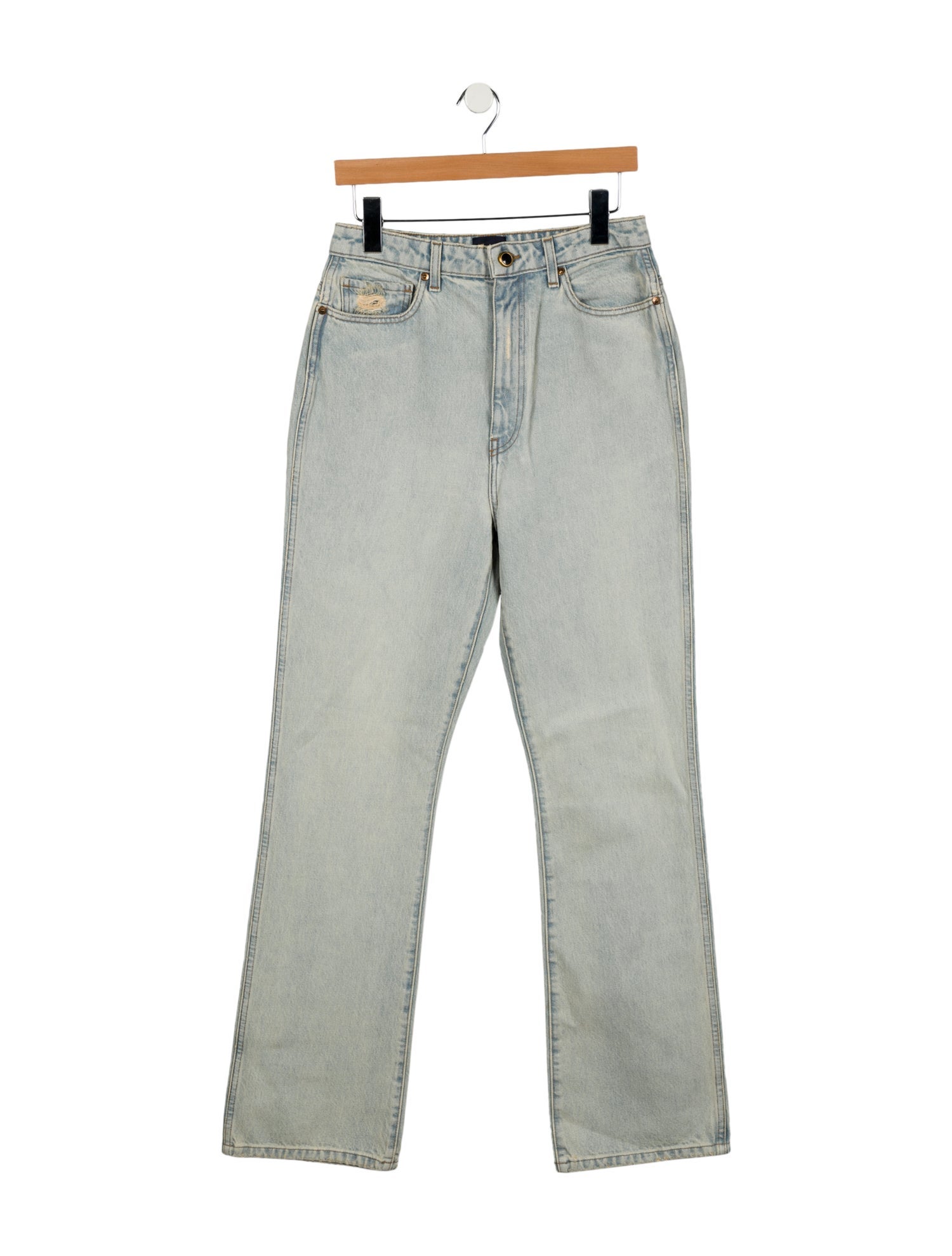 Khaite High-Rise Wide Leg Jeans