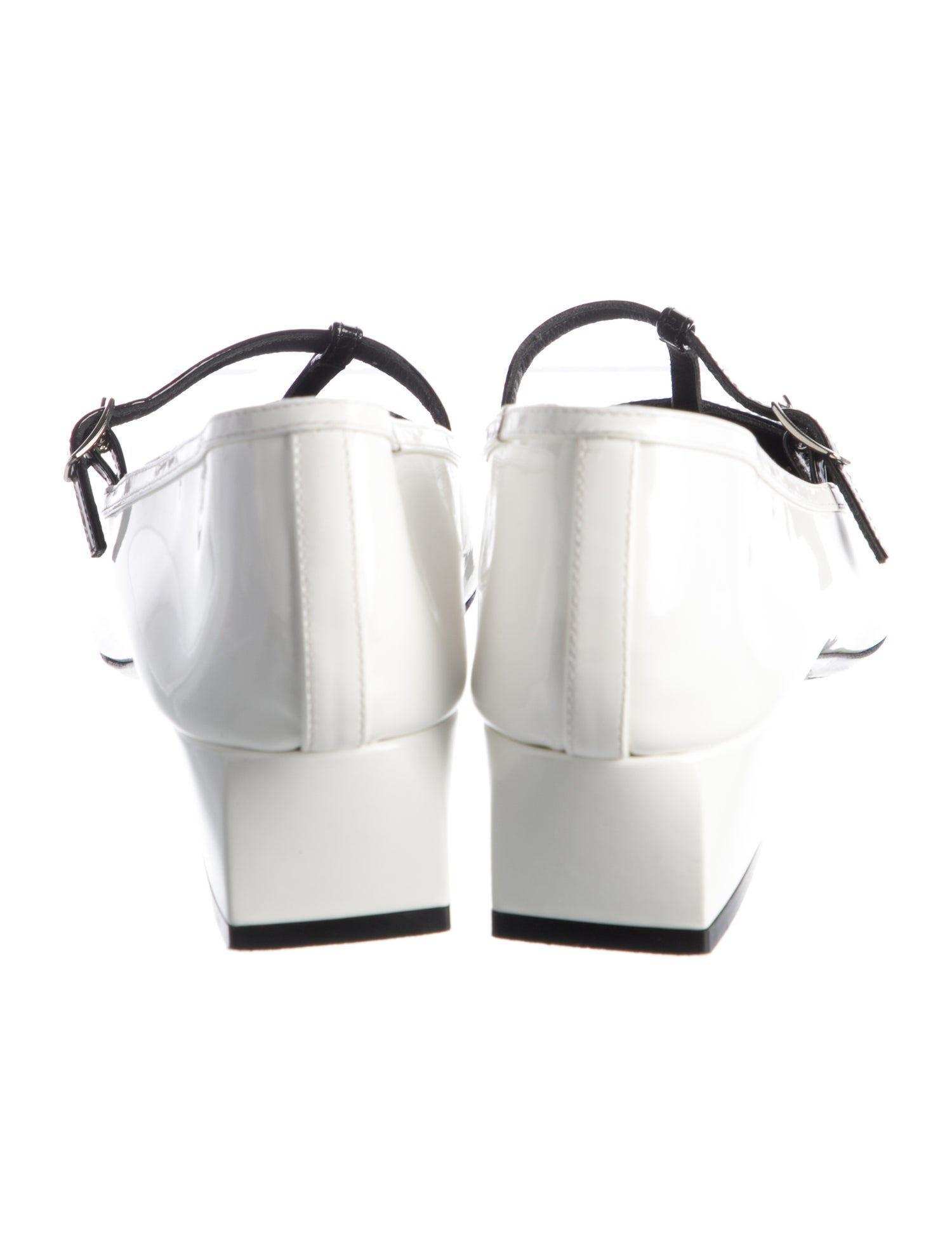 Khaite Patent Leather T-Strap Pumps