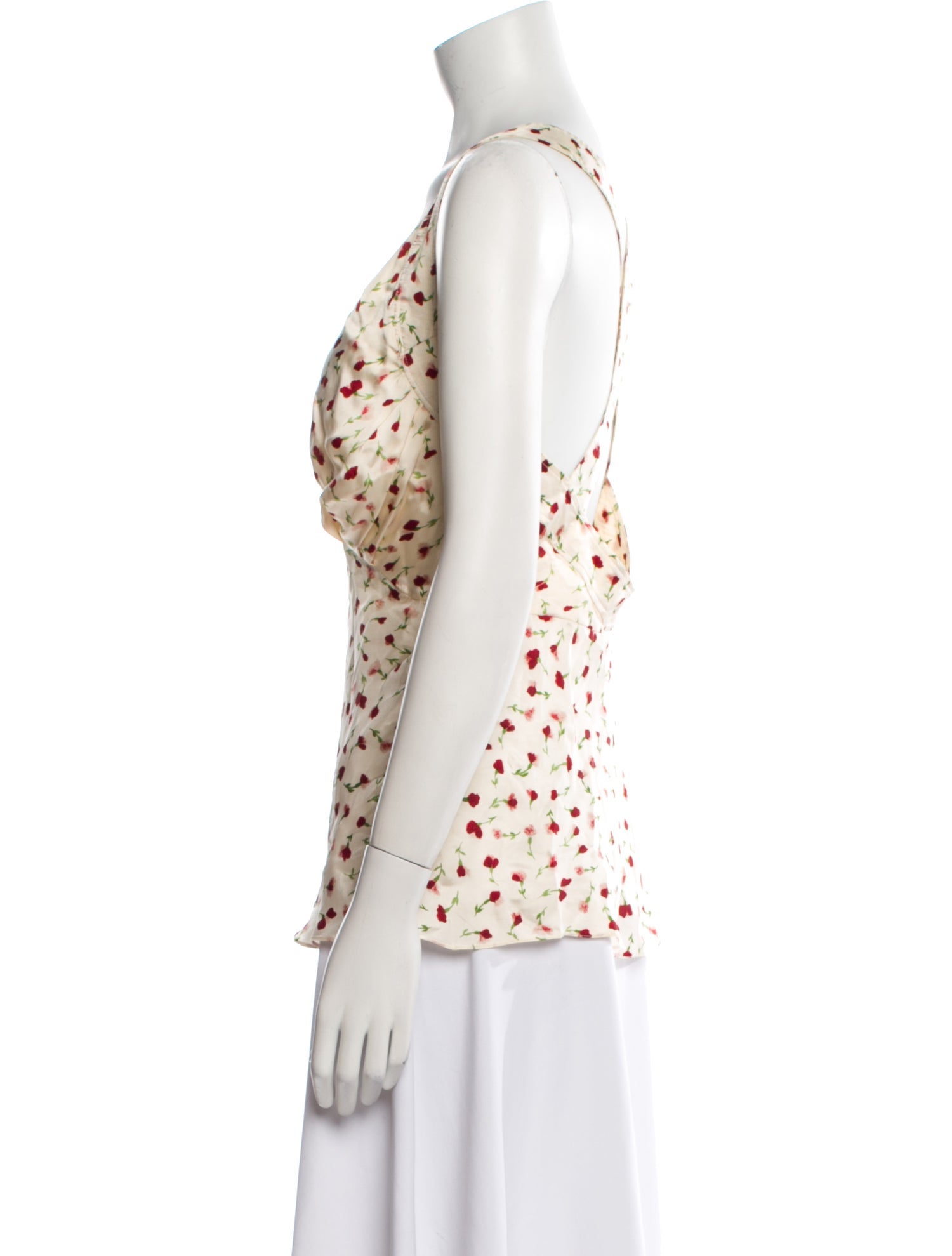 Khaite Polka Dot Print V-Neck Blouse