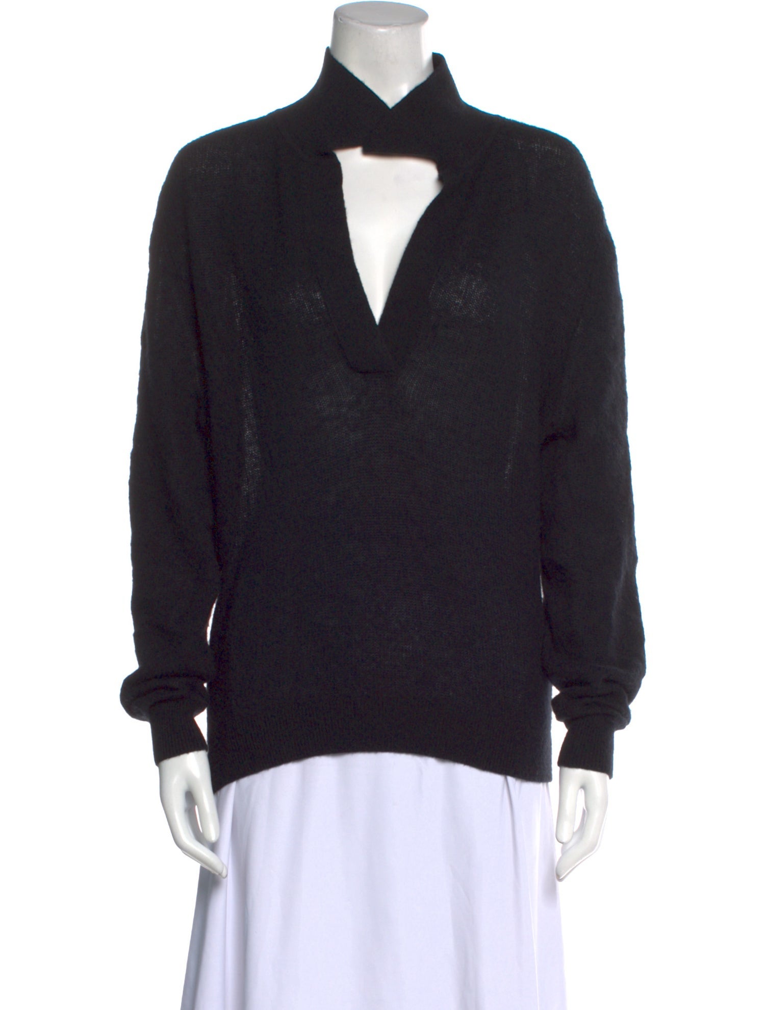Khaite Cashmere Mock Neck Sweater