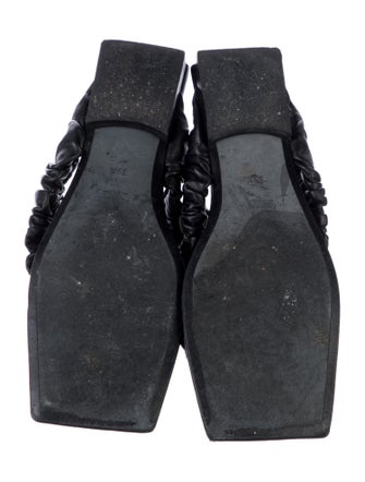 Khaite Leather Slides