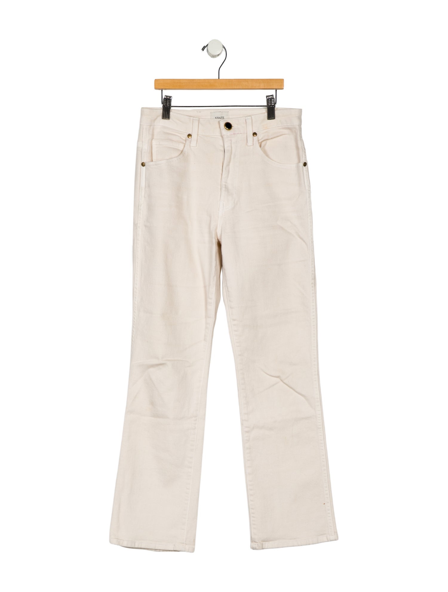 Khaite Mid-Rise Straight Leg Jeans