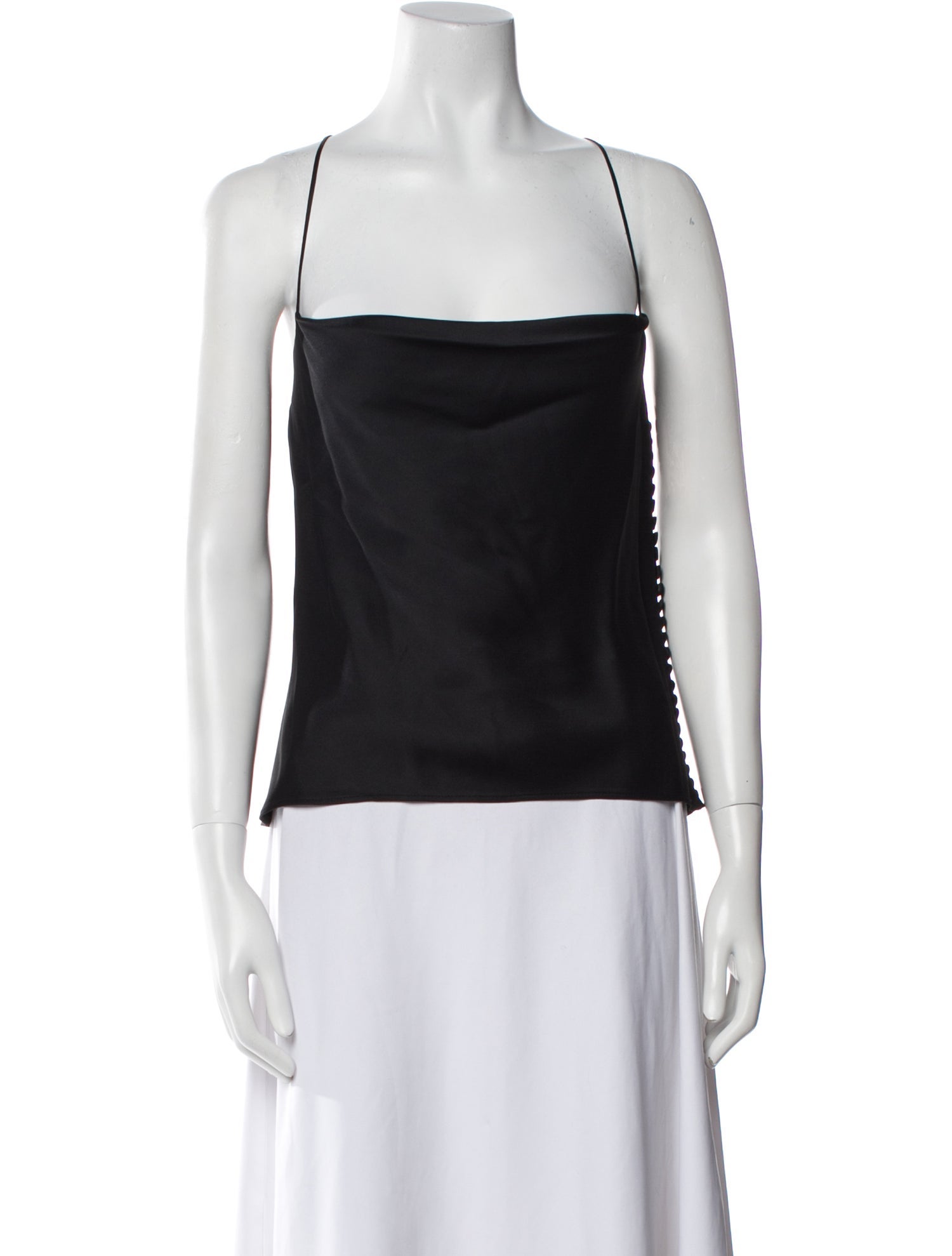 Khaite Square Neckline Sleeveless Top