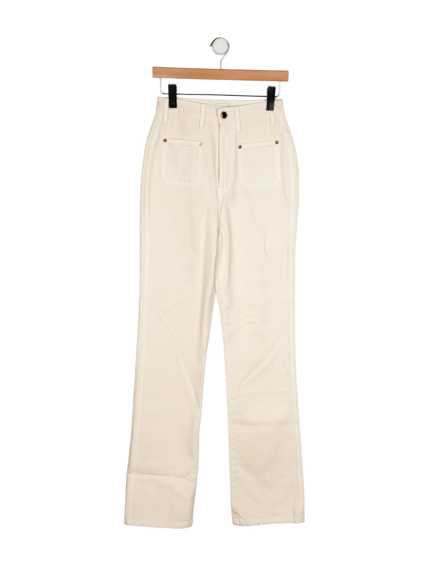 Khaite High-Rise Wide Leg Jeans