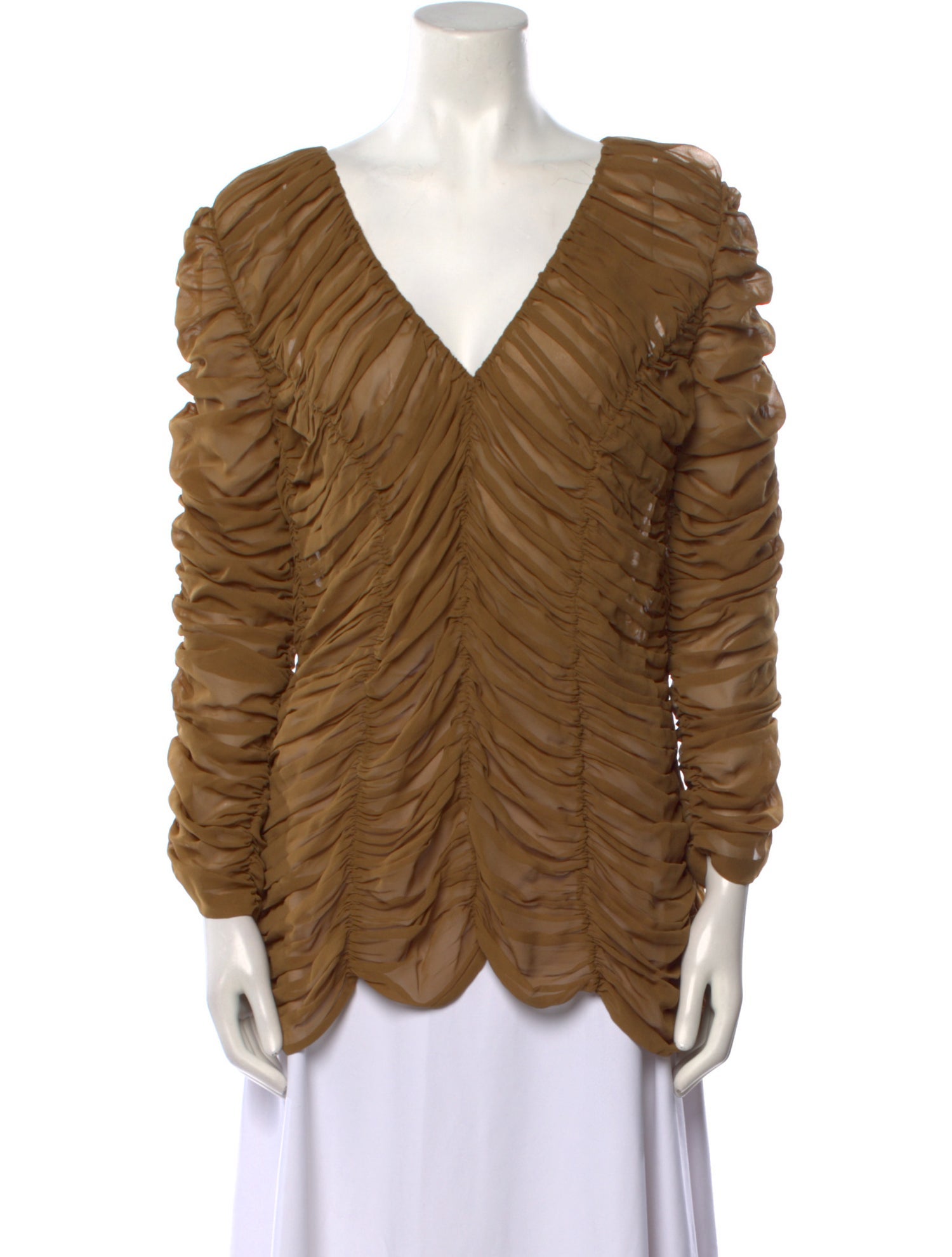 Khaite Silk V-Neck Blouse