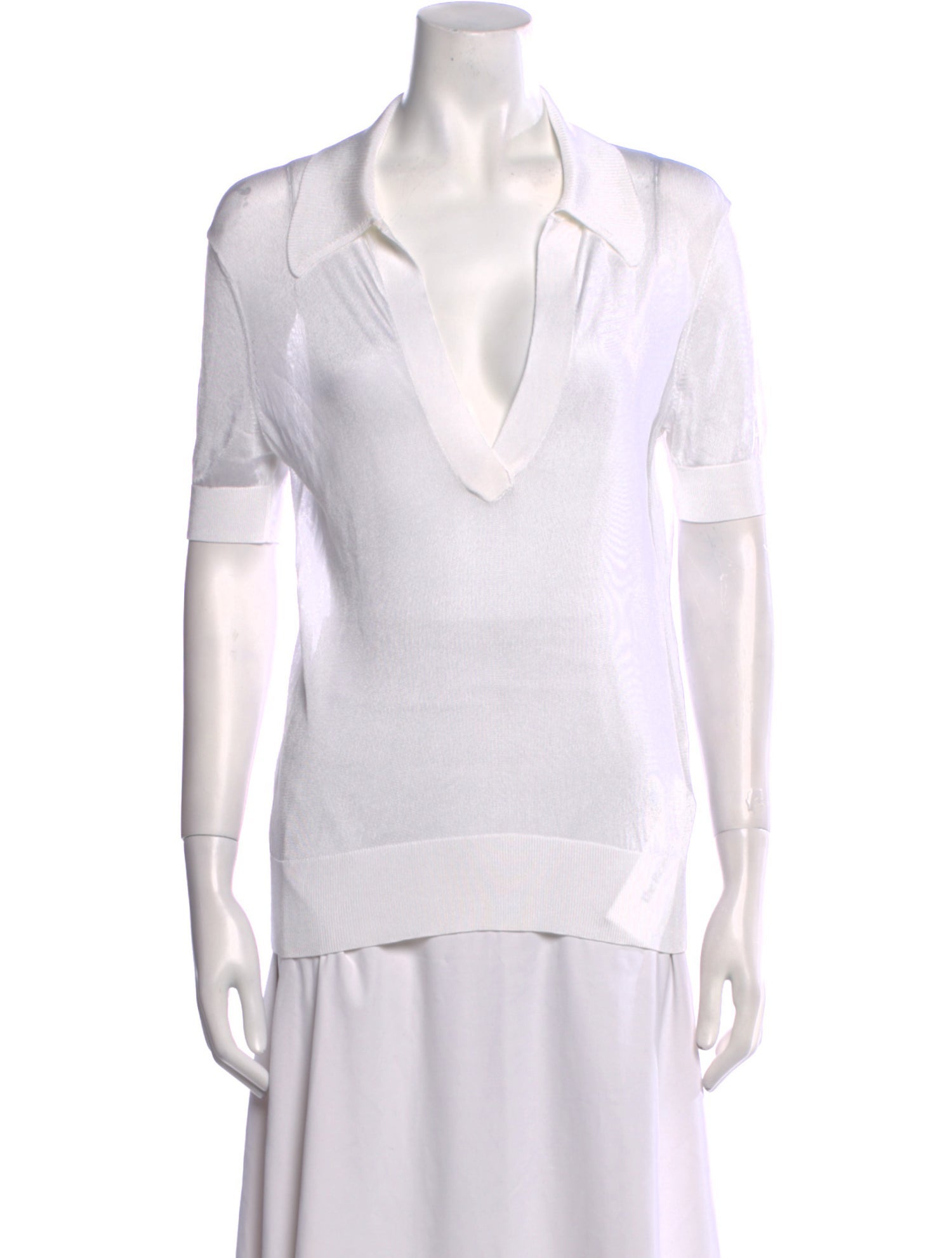 Khaite V-Neck Short Sleeve T-Shirt