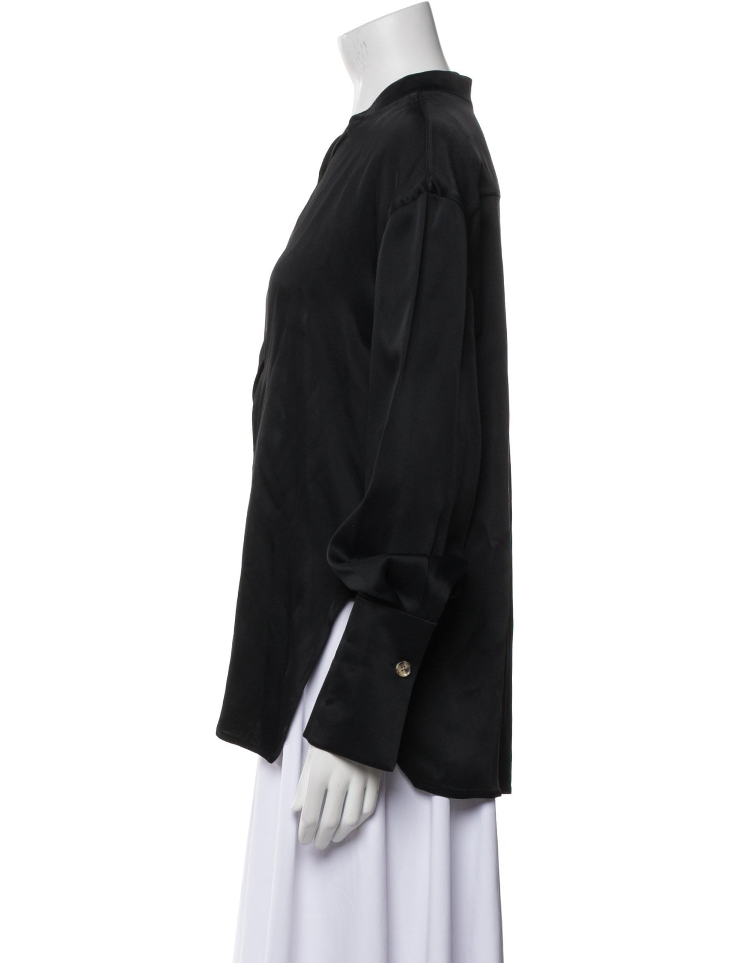 Khaite Tie Neck Long Sleeve Blouse